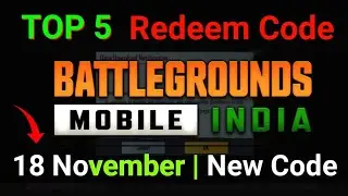 18 November Redeem Code 2021| BGMI Redeem Code Today 18 November 2021 Battleground Mobile redeem cou