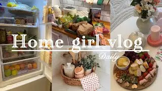 Ramadan grocery shopping/ Organize my kitchen & fridge/ aesthetic/ silent vlog/ my friend birthday 🌷