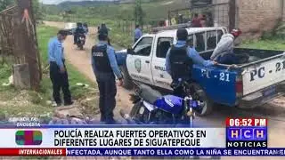 Policía Nacional realiza capturas producto de operativos en Siguatepeque