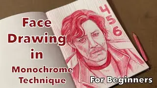Face Drawing in Monochrome Technique | Tutorial for Beginners | Artist Deepkaran |