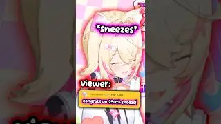 Mococo 250th Sneeze gets Celebrated by Viewers #hololiveenglish #hololive #vtuber