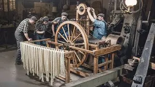 Before Electricity: Inside a Traditional Linen Weaving Workshop | Warp & Loom Preparation (Part 2)