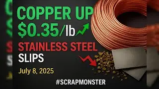 Copper & Brass Prices Up | Daily Scrap Metal Price Report for July 8, 2025 | #ScrapMonster