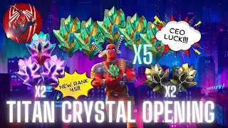 INSANE CEO Luck! Massive Titan Crystal Opening | Special Appearance from Deadpoo | #mcoc