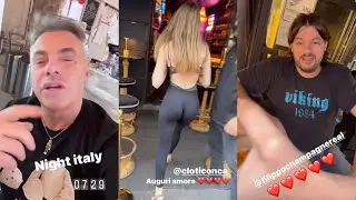 Davide Lacerenza festeggia il compleanno della sugar baby con Filippo champagne e Michelle Comi 🍾