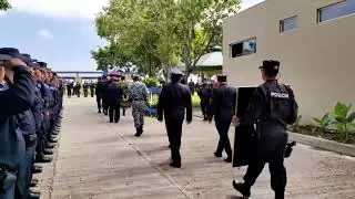 momentos del funeral del comisionado #Douglas Omar Garc&iacute;a #PNC