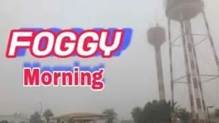 Foggy morning.#ofwinsaudi #militarycamp #frozen