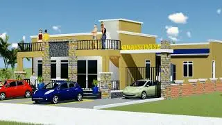 Modern Guest house designs on a 50X100FT plot