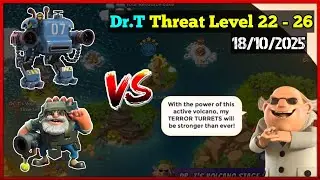 [2025-10-18] -  Dr.T's Tropical Island [Threat Level 22 - 26] on Low Level Account #134 | Boom Beach