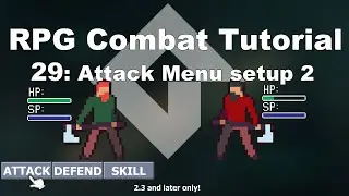 [GMS2] Make a Turn-based RPG Combat System in GameMaker Studio 2 (p.29 Attack Menu Setup 2)| FunBox