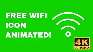 Wifi Icon - Logo Animated | Green Screen | Free Download | 4K 60FPS