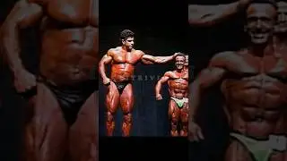 Big vs Small bodybuilder: Lou Ferrigno and Flavio Baccianini #gym #bodybuilding