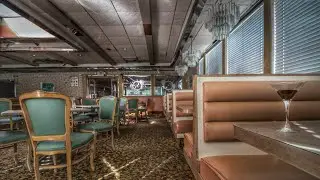 Abandoned Untouched 80's Diner - All Alcohol Left