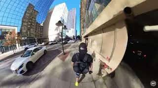 1.5 hours of Dallas, TX Street Photography - Police Manhunt! - Ambient City Noise