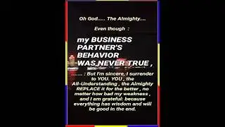 ABUNDANCE Blocker. my BUSINESS PARTNER'S BEHAVIOR WAS NEVER TRUE @VACATION-PLUS