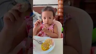 Oh My God😰Wait For End😳​Baby Eating 🥣 #viral #cute #shorts #usa #baby #animals