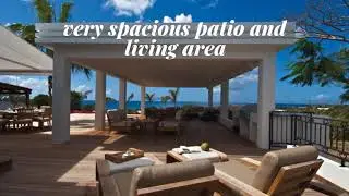 Luxury home for sale St Martin St Maarten Caribbean, villa Hacienda, hillside Mexican style estate