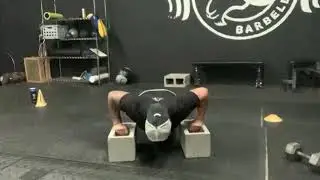 Deficit Cinder Block Push Ups