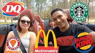 Letting Drive- thru Workers decide what we eat for 24HRS! *Challenge*