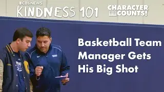 Sportsmanship - Basketball team manager gets his big shot