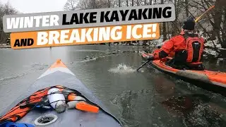 Kayaking on partly frozen lakes! Winter paddle on Sicklasj&ouml;n / J&auml;rlasj&ouml;n in Itiwit X500 & Pakboat