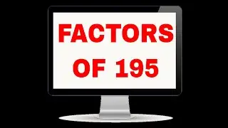Factors of 195