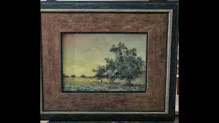 Tonalist Watercolor Landscape painting on toned paper (timelapse)