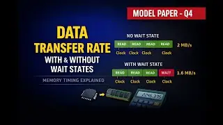 Data Transfer Rate with and without Wait States | Memory Timing Explained Simply