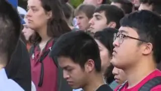 UT gathering for slain student Harrison Brown
