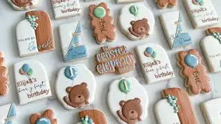 Beary First Birthday Cookie Set