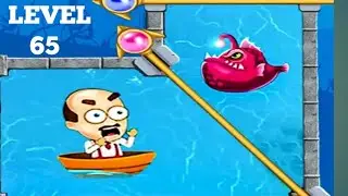 Save Daddy &ndash; Pull the Pin Game - Gameplay Walkthrough Level 65 (Android, iOS) #savedaddy #trydra