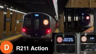 NYC Subway: R211 D train Action