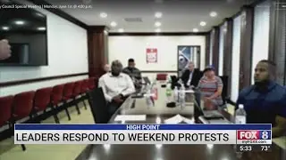 High Point city leaders respond to protests
