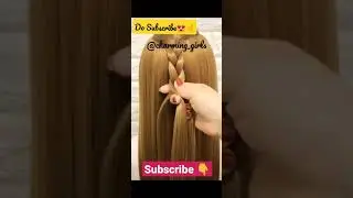 Easy hairstyles for short hair easy and simple|| #shorts #charminggirls