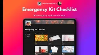 Emergency Kit Checklist | Notion Template