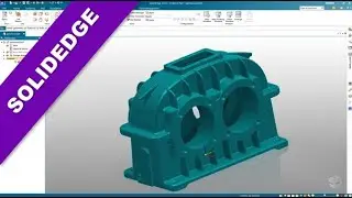 Spur Gear Housing - Sterngetriebe Geh&auml;use - Part 5 - SolidEdge 2024 Training - Part Design