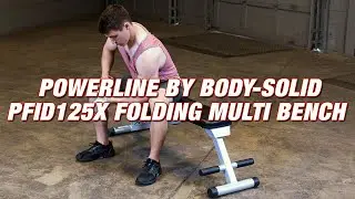 Powerline by Body-Solid PFID125X Flat Incline Decline Folding Multi Bench