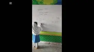 Brain test , Write missing letters board activities performed by class One students at govt schools 