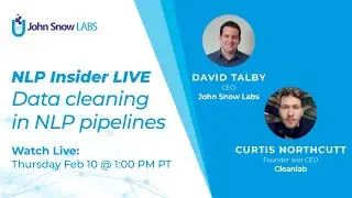 NLP Insider LIVE: Data cleaning in NLP pipelines