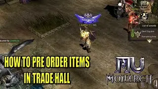 How to Pre order items in Trade Hall - MU Monarch SEA (Filipino)