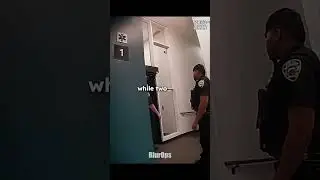 SURPRISE ATTACK IN ELEVATOR - NYPD SHOOTOUT #shorts #cops