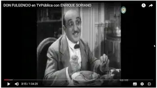 DON FULGENCIO en TVPública  con ENRIQUE SORIANO