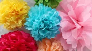 Tissue paper flower/#crafts/#arts/#papercrafts/#tissuepaperflower/#tissueflowers/#walldecor/#asvlogs