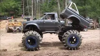 2022 PINE SWAMP MUD BOG/ CORY TESTS HIS RECENTLY ADDED, RICE & CANE TIRES VS DRIVETRAIN/V8 TOYOTA .