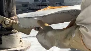 HOW this POOR 👨 CONVERT LARGE STONE INTO MIRROR || Restoration || Manufacturing