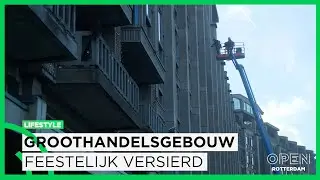 Feestverlichting Groothandelsgebouw wordt opgehangen | LIFESTYLE