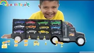 Transport Car Carrier Truck Toy Opening Fun with Supreeth Toyz