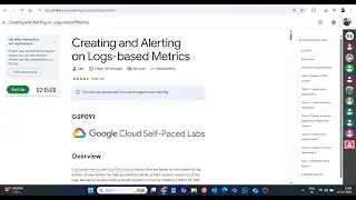 Создание и оповещение по метрикам на основе журналов || Лабораторное решение || Google Cloud Arca...