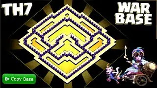 Best TH7 War Base Design 2026: Ultimate Anti-3-Star Layout for Clan War! Clash of Clans #1356