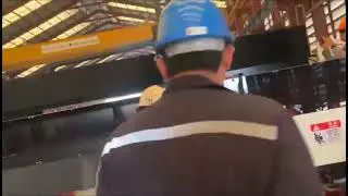 GG26030-20KW | Dual Workstation CNC H Beam Fiber Laser Cutter | Ritman Laser Cutter at Customer site